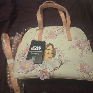 Loungefly Star Wars Princess Leia Purse - Cream and Pink